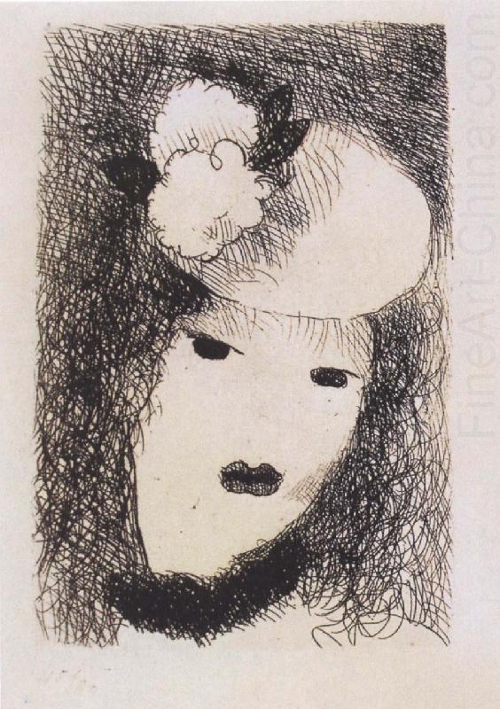 Marie Laurencin Woman wearing the hat oil painting picture